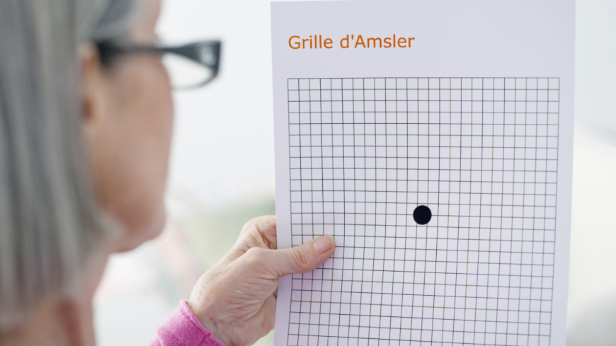 En måde at teste synet på er at bruge et såkaldt Amsler-kort. Foto: Shutterstock